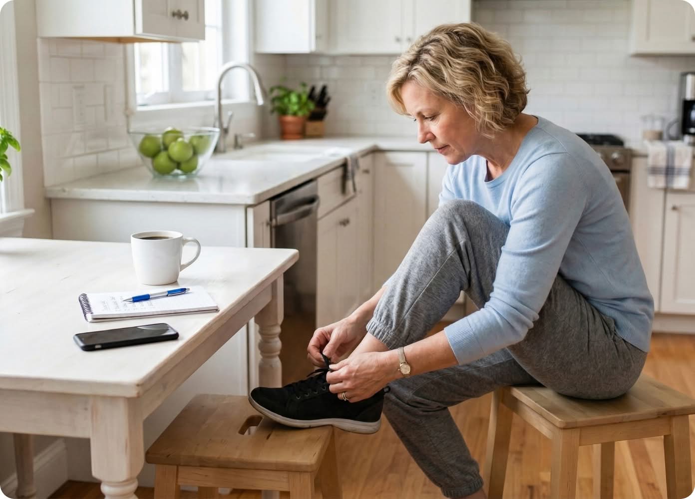 woman preparing for sport