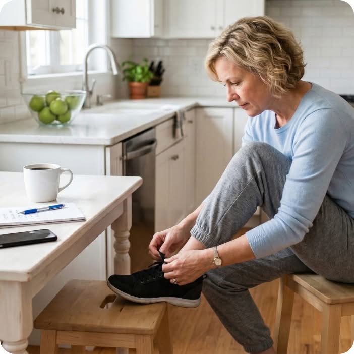 woman preparing for sport